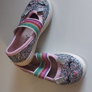 Kids Colourful & Glitter Shoes with Bunny Face